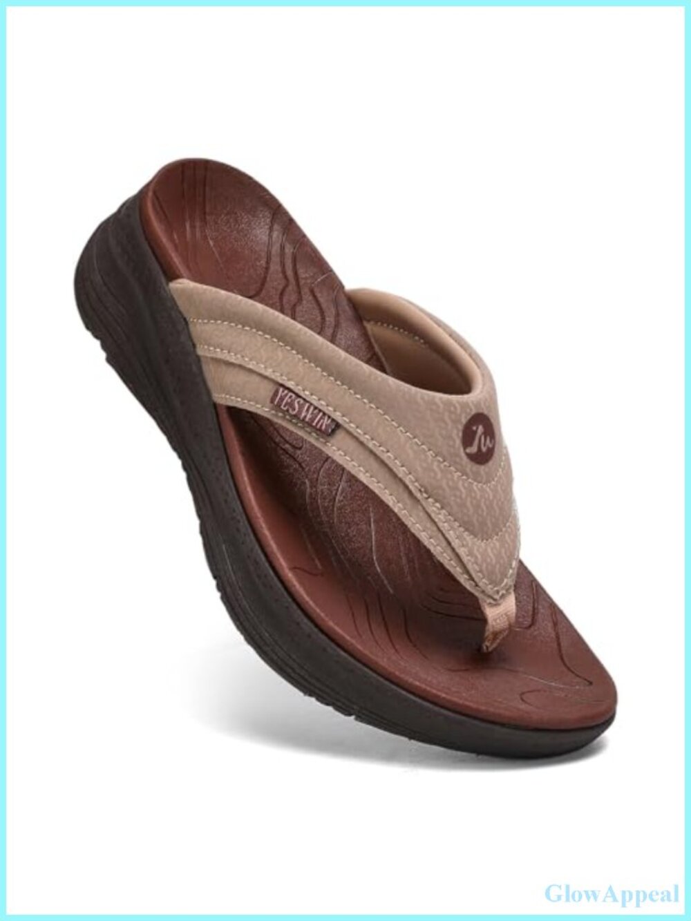 Women's Orthotic Platform Flip Flop Arch Support Recovery Walking Sandal